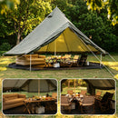 Oxford Bell Tent for Family Camping - Spacious 13.1ft Yurt with Stove Jack by HouseOfZazla