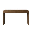 Dark Table with 3-Drawer Storage