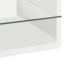 Emerson - 1 Shelf Rectangular Side End Table - White