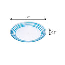 Designer Swirl Acrylic Dinner Plates (Set of 4) by HouseOfZazla