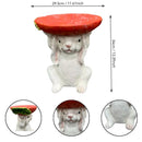 Resin Bunny Side Table with Carrot Top