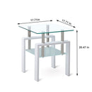 Tempered Glass Table With Storage by Unique Piece Furniture