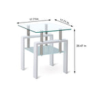 Tempered Glass Table With Storage by HouseOfZazla