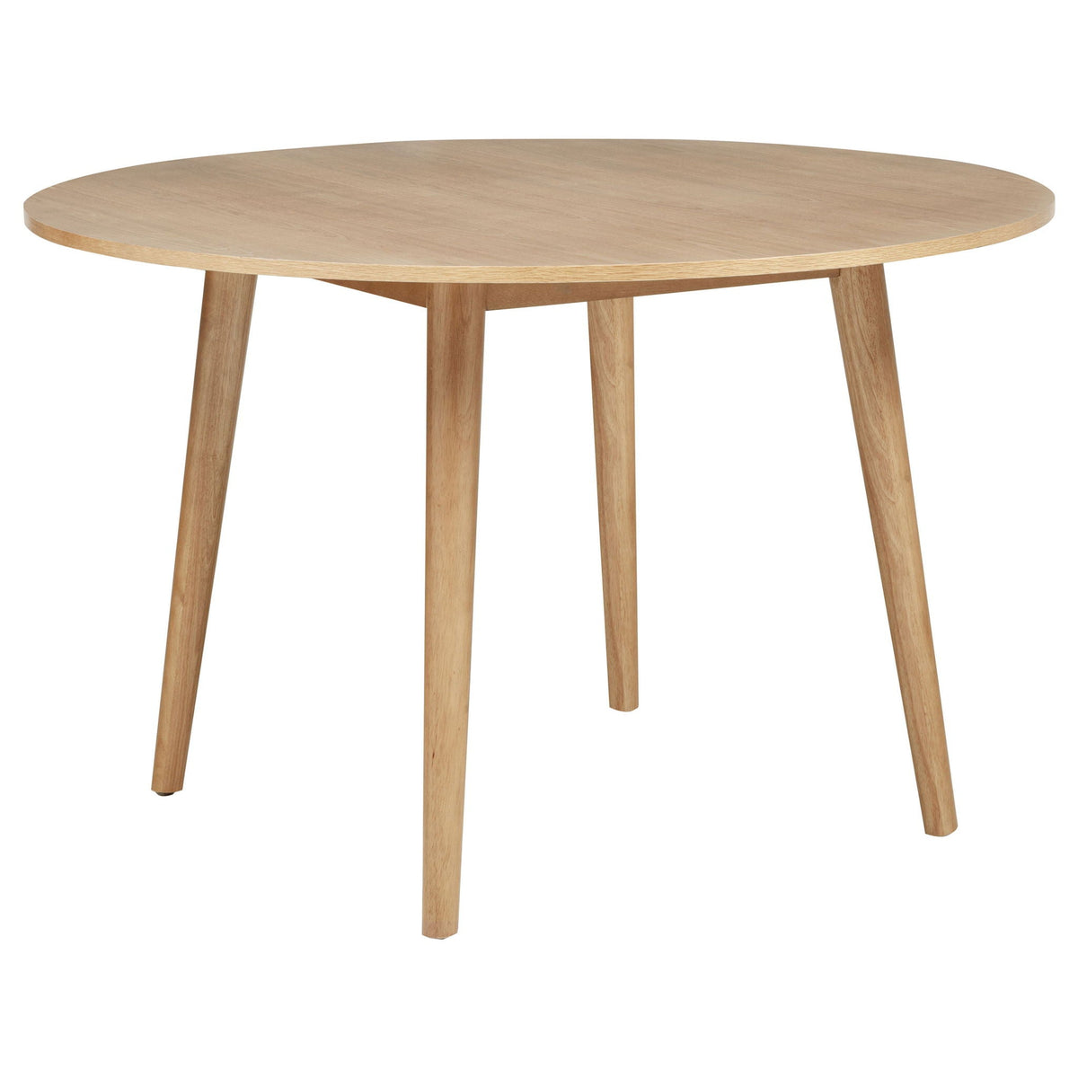 Andrews 5-piece Round Dining Table Set Light Ash and Black, photo 7 of 7