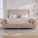 Modern Upholstered End Of Bed Bench With Armrests by HouseOfZazla
