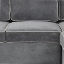 83" L-Shaped Pull Out Sofa Bed Modern Convertible Sleeper Sofa with 2 USB ports, 2 Power Sockets and 3 Pillows for Living Room, Bedroom, Office, Gray