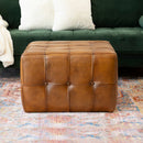 Benjiro - Square Ottoman - Tan by HouseOfZazla