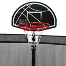 16FT Trampoline with Basketball Hoop - Recreational Trampolines with Ladder, Shoe Bag and Galvanized Anti-Rust Coating