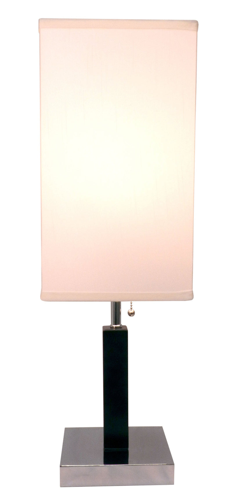 26" H BROWN SQUARE WOODEN TABLE LAMP (1PC/CTN) (0.92/5.55)