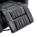270° Power Swivel Recliner Home Theater Chair With Hidden Arm Storage, LED Light, Cup Holder, And Tray Table by HouseOfZazla