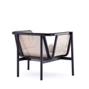 Versailles - Accent Armchair With Rattan Frame - Cream by HouseOfZazla