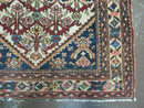 3' 3"X 10' Antique Handmade Caucasian Shirvan Wool Runner Rug Nice