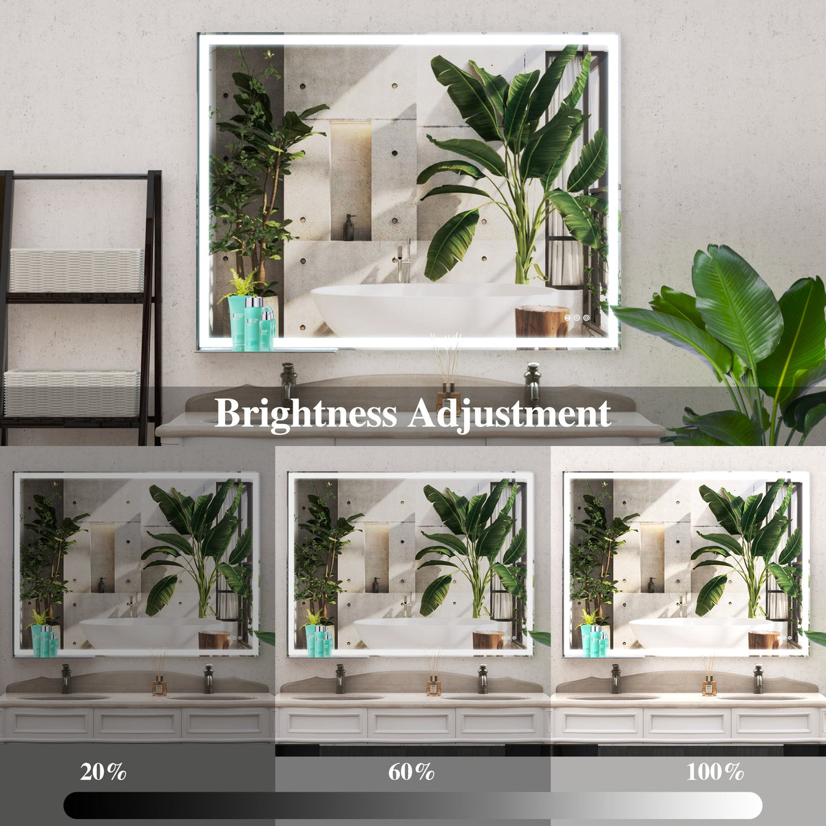 48x36 inch LED Bathroom Vanity Mirror, photo 10 of 10