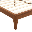 Solid Dry Bamboo Platform Bed Frame, With Slat Support by HouseOfZazla