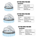 15 Ft Round Multifunctional All Weather Pool Dome Enclosure by HouseOfZazla