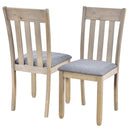 5-Piece Wood Dining Table Set Round Extendable Dining Table with 4 Dining Chairs, Dining Room Table Set for 4 person for Dining Room (Natural Wood Wash)