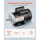5 HP Electric Motor for Air Compressors, 3450 RPM, Single-Phase 230V by HouseOfZazla