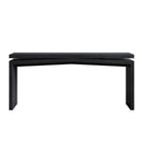 65-Inch Rustic Solid Wood Veneer Console Table by HouseOfZazla