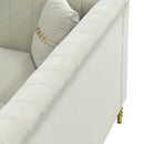 Modern Velvet Upholstered Sofa Set of 2