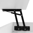 Lift Top Coffee Table With 2 Drawers, Hidden Space And LED Lights For Living Room by HouseOfZazla