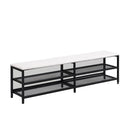Platform Bed With 2 Tier Storage Shelves, Storage Cabinet by HouseOfZazla
