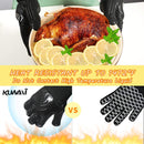 BBQ Gloves 1472°F Heat Resistant Fireproof Oven Mitts