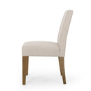Contemporary Dining Chair with Upholstered Seating and Tapered Legs by HouseOfZazla