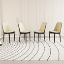 Modern Dining Chair With Cushions And Metal Legs by Unique Piece Furniture