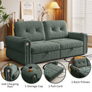 Chenille Convertible Sofa Bed
