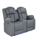 Raize - Power Living Room Set With Storage Console And Cup Holders by HouseOfZazla