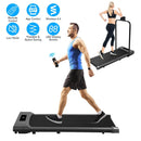 2-in-1 Under Desk Folding Treadmill Foldable Walking Pad with Remote Control Wireless App Control Free Installation Jogging Machine For Home Office