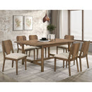 Graham - 7 Piece Rectangular Dining Table Set - Walnut by HouseOfZazla