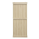4 Door Storage Cabinet With 1 Drawer And 4 Adjustable Inner Shelves - Natural by HouseOfZazla