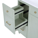 Bathroom Vanity With Sink, Soft Close Doors, Adjustable Shelves by HouseOfZazla