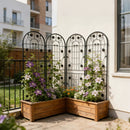 Metal Garden Trellis Rustproof Trellis For Climbing Plant Outdoor Flower Support by Unique Piece Furniture