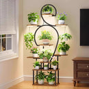 9-Tier Indoor Plant Stand with Grow Light by HouseOfZazla