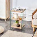 Modern 3 Layer Bedside Cabinet With Storage Function