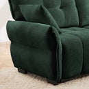 Modern Sofa & Pillows, Textured Cover, High Rebound Cushions by HouseOfZazla