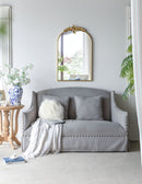 Arched Wall Mirror With Metal Frame, Wall Mirror For Living Room by Unique Piece Furniture