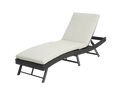 Walker Edison | Outdoor Wicker Lounge Adjustable Chair
