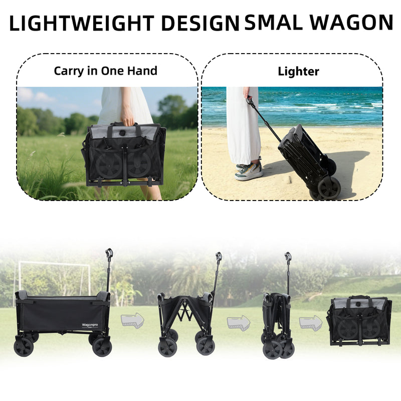 All-in-One Convertible Folding 4-Wheel Trolley with Bench Seat, photo 3 of 10