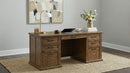 Altidore 68-inch 7-drawer Executive Home Office Desk Distressed Brown