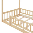 Bed House Bed Frame With Fence by HouseOfZazla