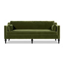Josephine 84.5" Upholstered Modern Sofa, Olive