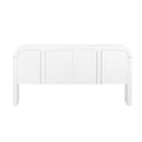 U_STYLE 62.2-Inch Wave-Pattern Console Table