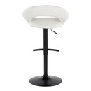 Posh - Contemporary Adjustable Barstool With Swivel & Rounded T Footrest (Set of 2) by HouseOfZazla