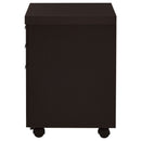 3 Drawer File Cabinetб Compact Office Storage For Home - Brown