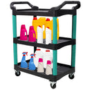 3 Tier Rolling Auto Detail Cart With Wheels