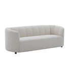 Mirelle 80 In. Modern Curved Chenille Sofa Couch