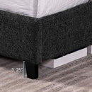 Platform Bed & Upholstered Headboard by HouseOfZazla